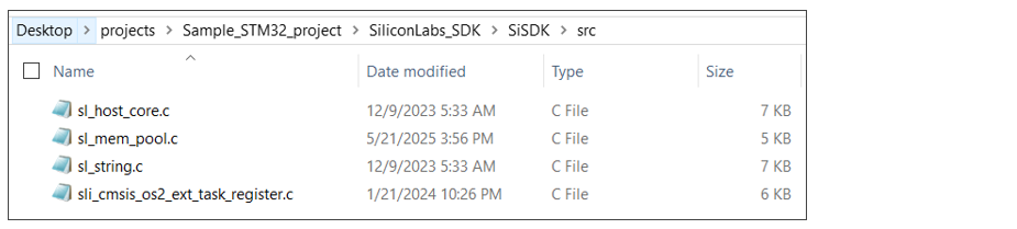 Create port file in SiSDK (formerly GSDK)