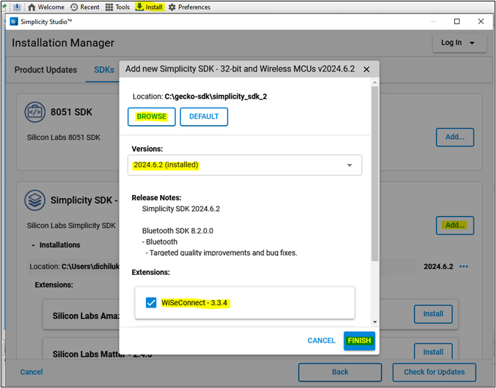 select the latest version