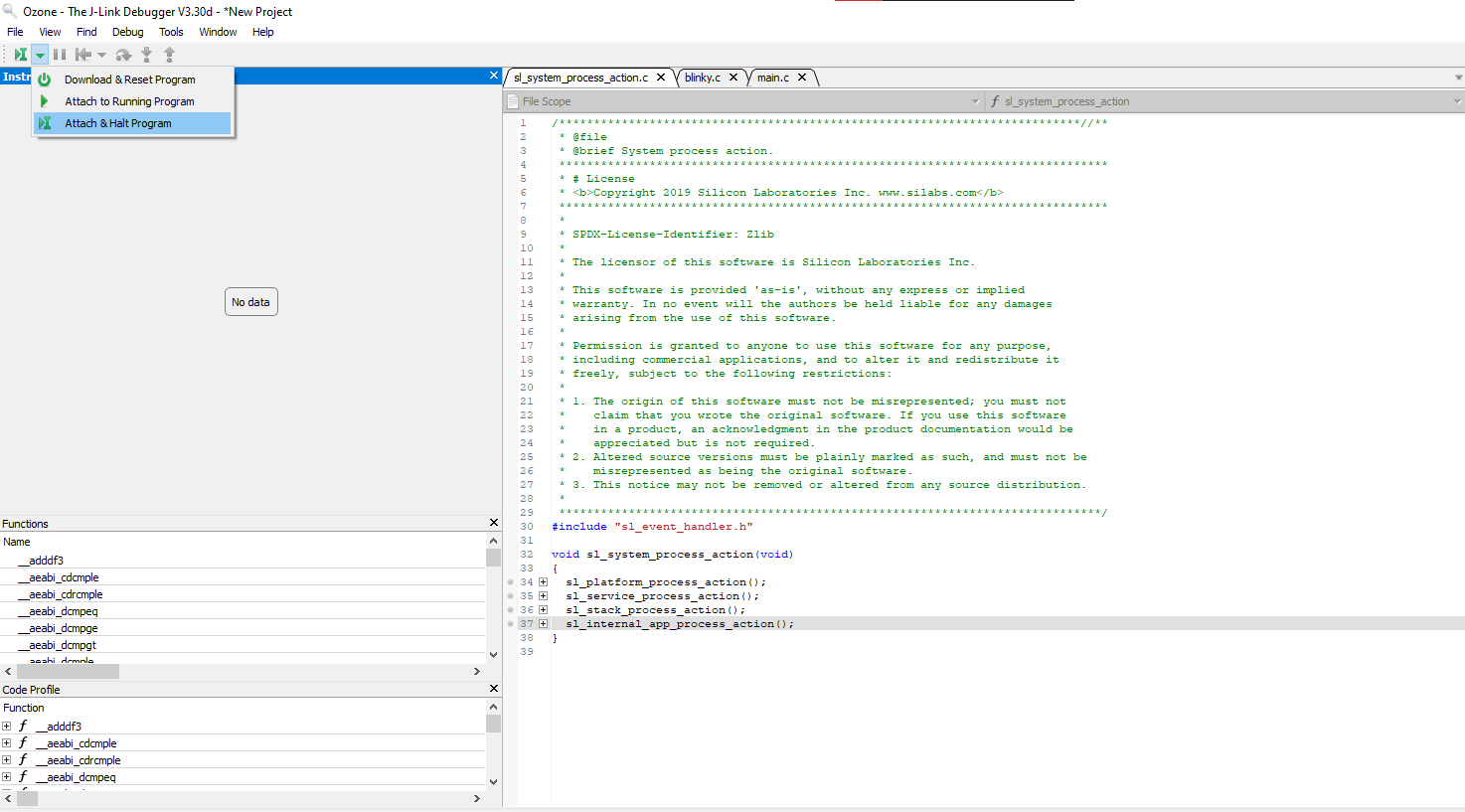 Configuration and Execution of the Application