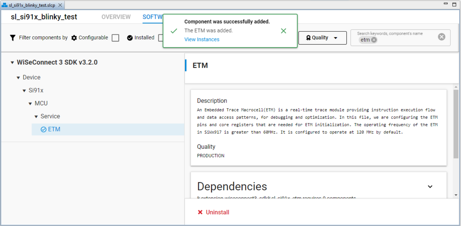 Configuration and Execution of the Application