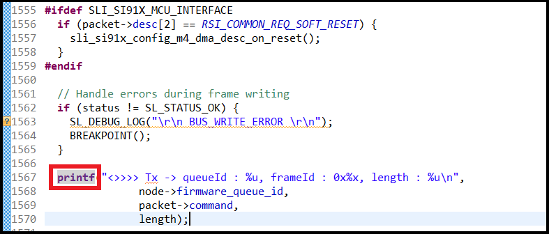 Monitor only Tx frames