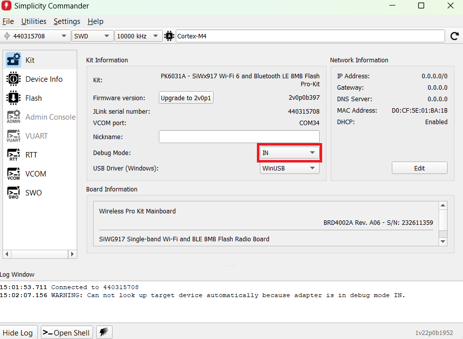 Configuration and Execution of the Application