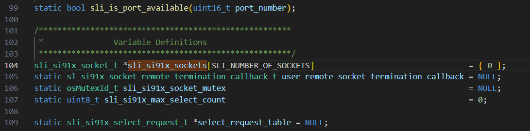 Monitor sockets