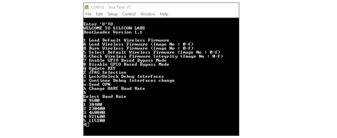 Change Baud Rate