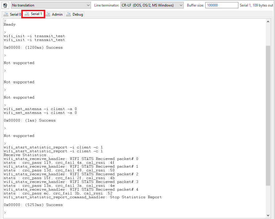 Serial 1 Tab for Console Input