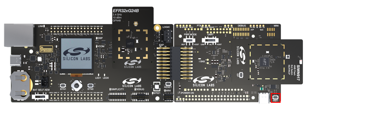 SiWx917 NCP firmware update mode