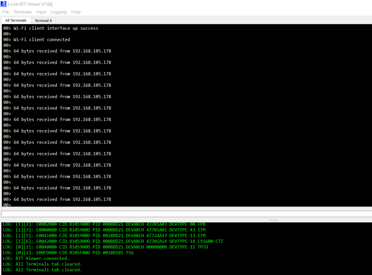 RTT Logging