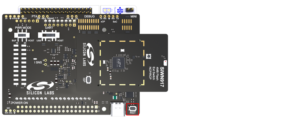 SiWx917 NCP firmware update mode