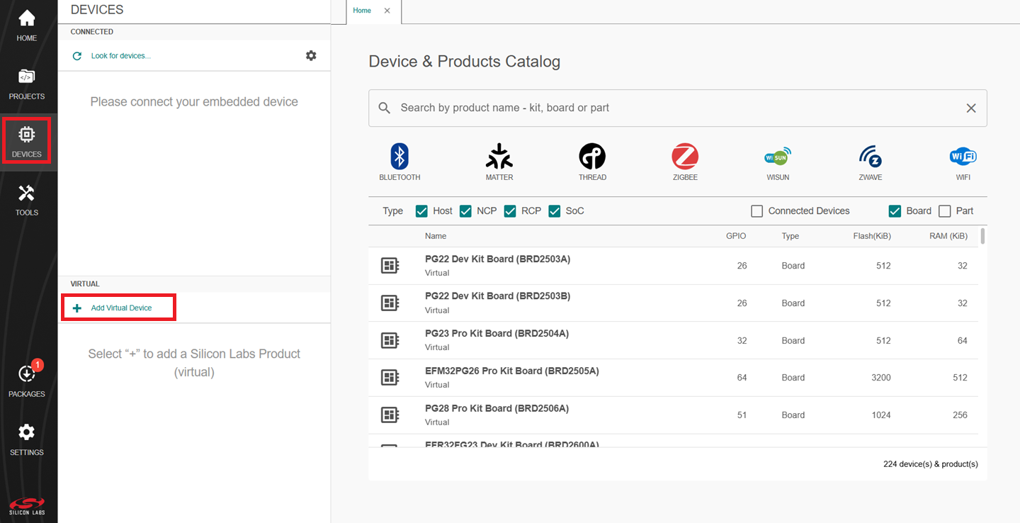 Board Selection from My Products