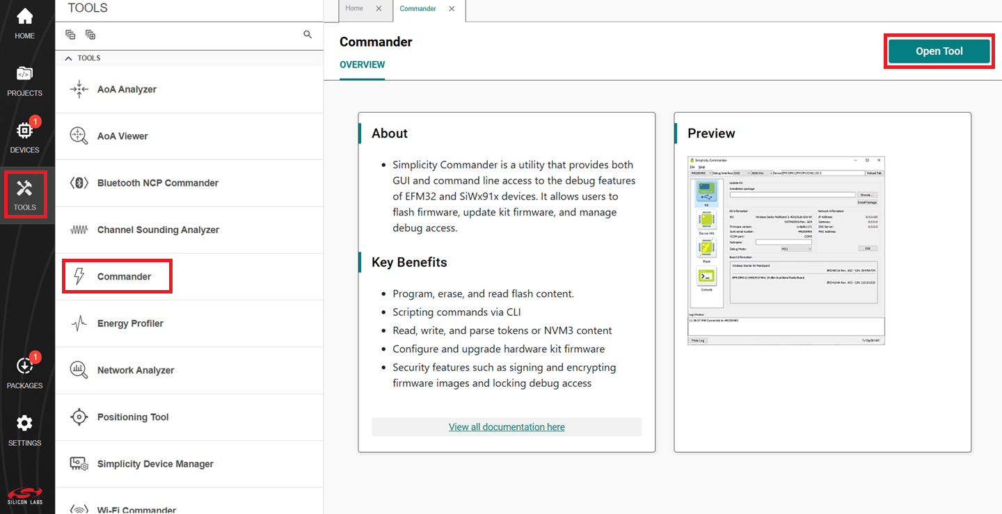 Open Simplicity Commander GUI