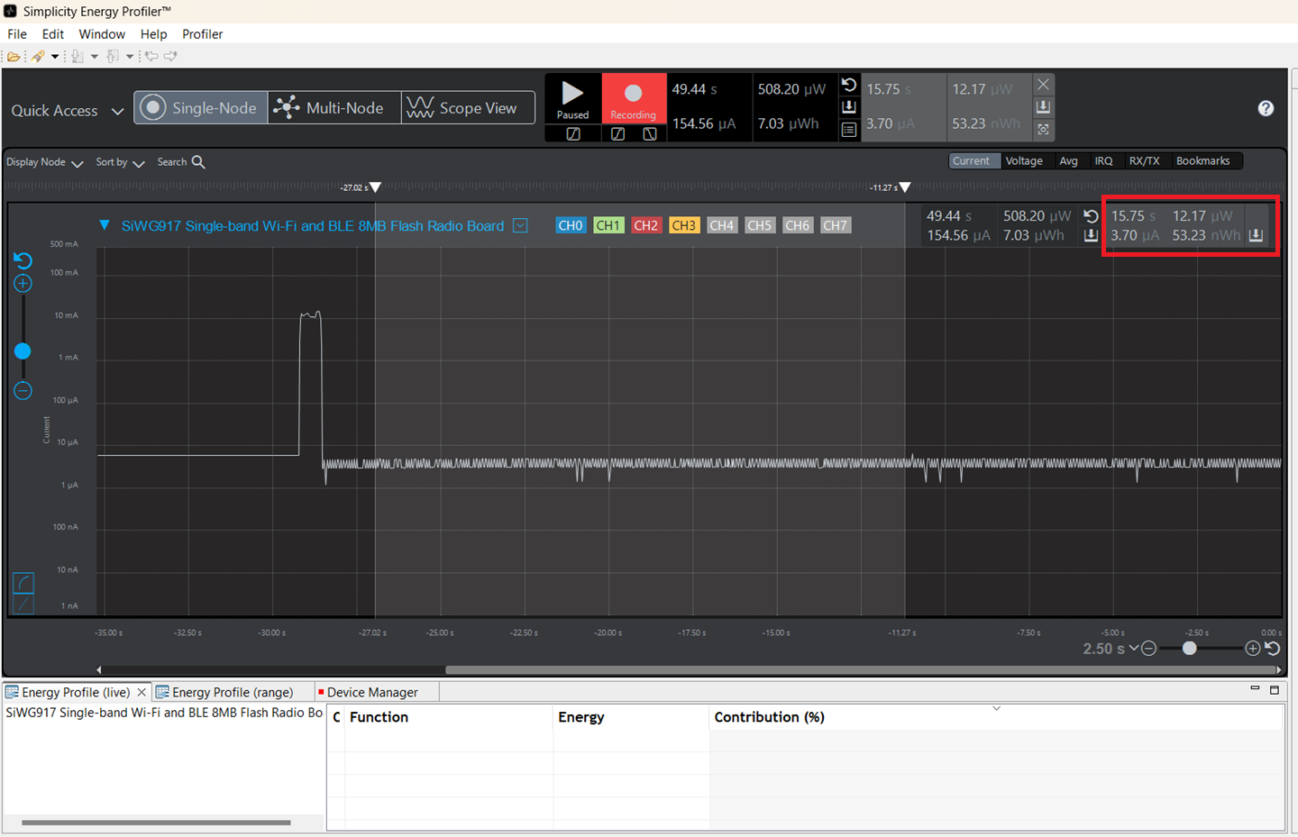 Energy Profiler Demo 4