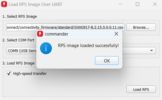 Firmware update done