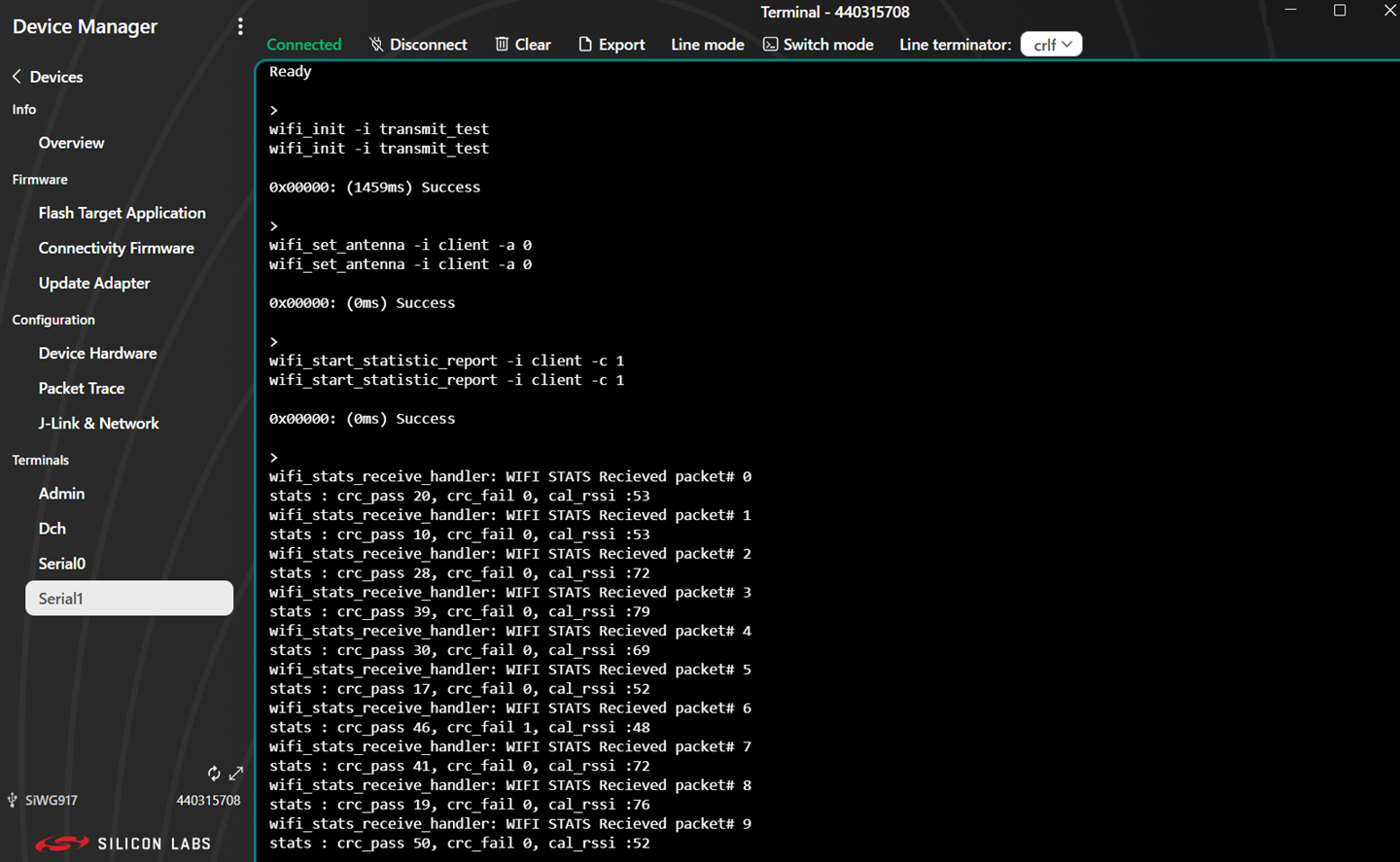 Serial 1 Tab for Console Input