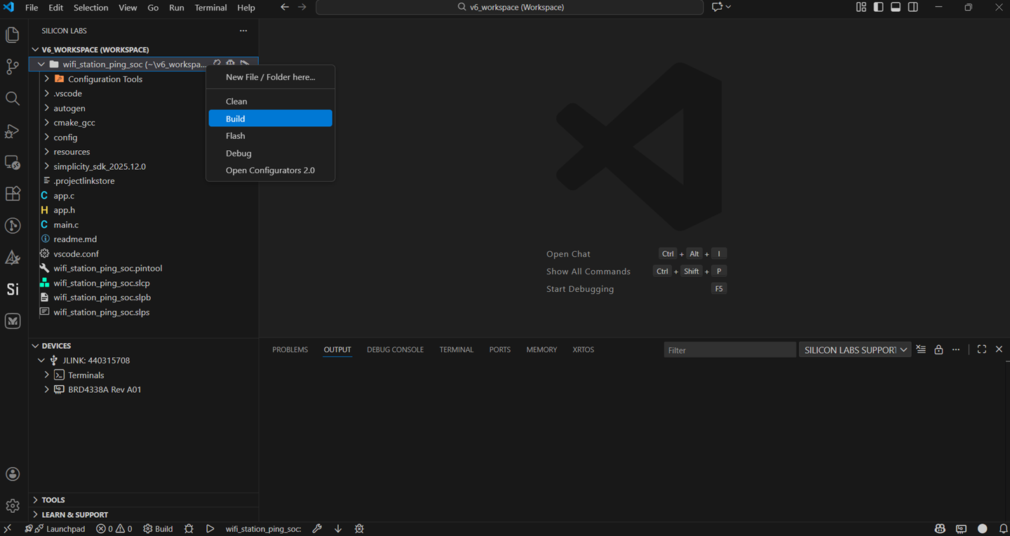 Select Build Option