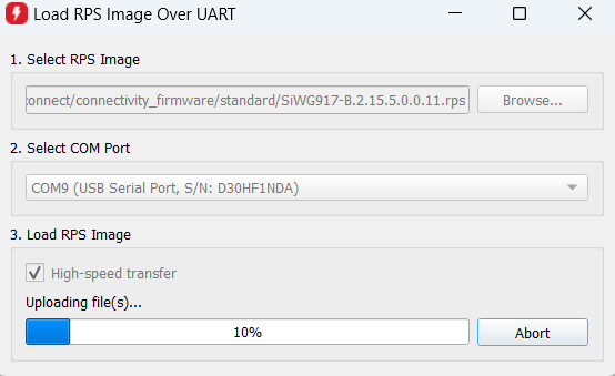 Uploading file