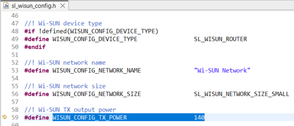 tx output power default