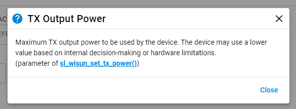 tx output power helptext