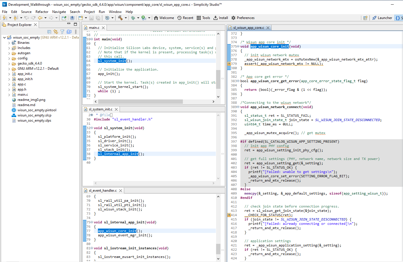 application core flow