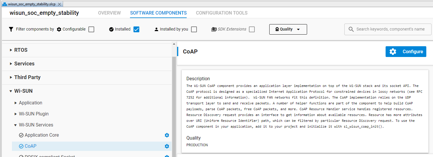 CoAP Component