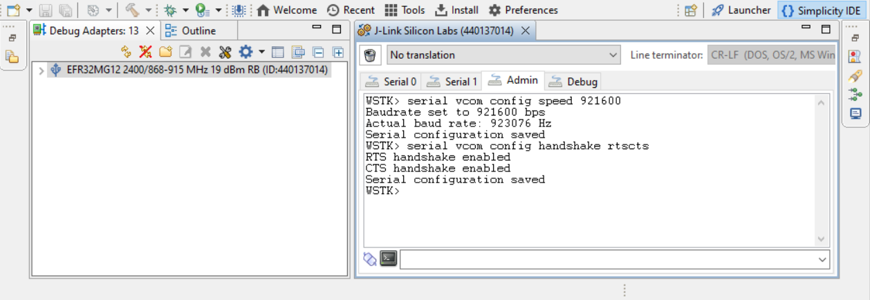 Screenshot of resulting output