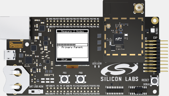 Test in Progress Screen
