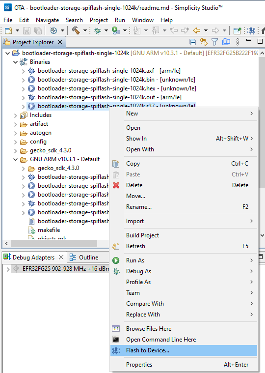 flash menu