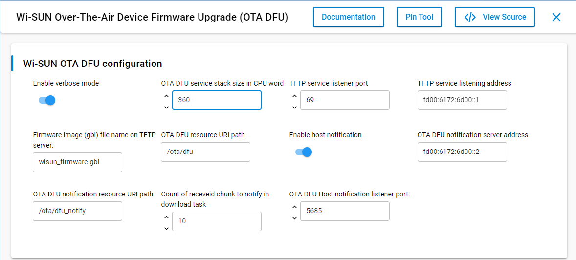 OTA DFU GUI