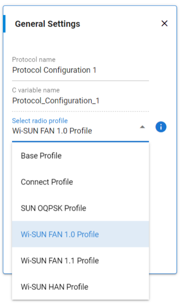 Radio Configurator Profile Selection