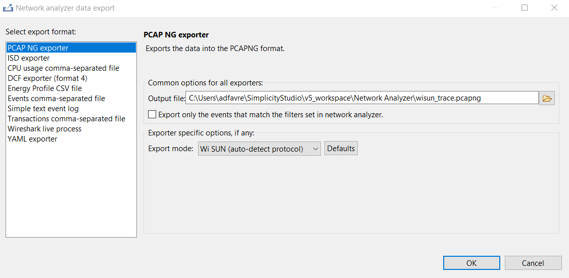 export capture