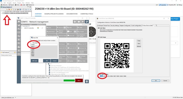 Acquire DSK and Enter During Inclusion