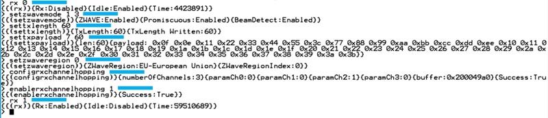 Setting Up RAILtest for Z-Wave Reception in the Z-Wave Region 0, EU Region