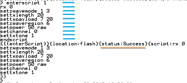 Scripting setTXTone