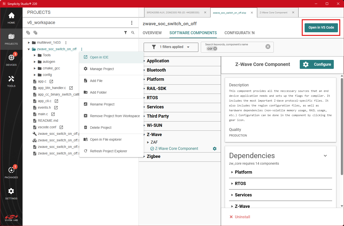 Open in VS Code Button