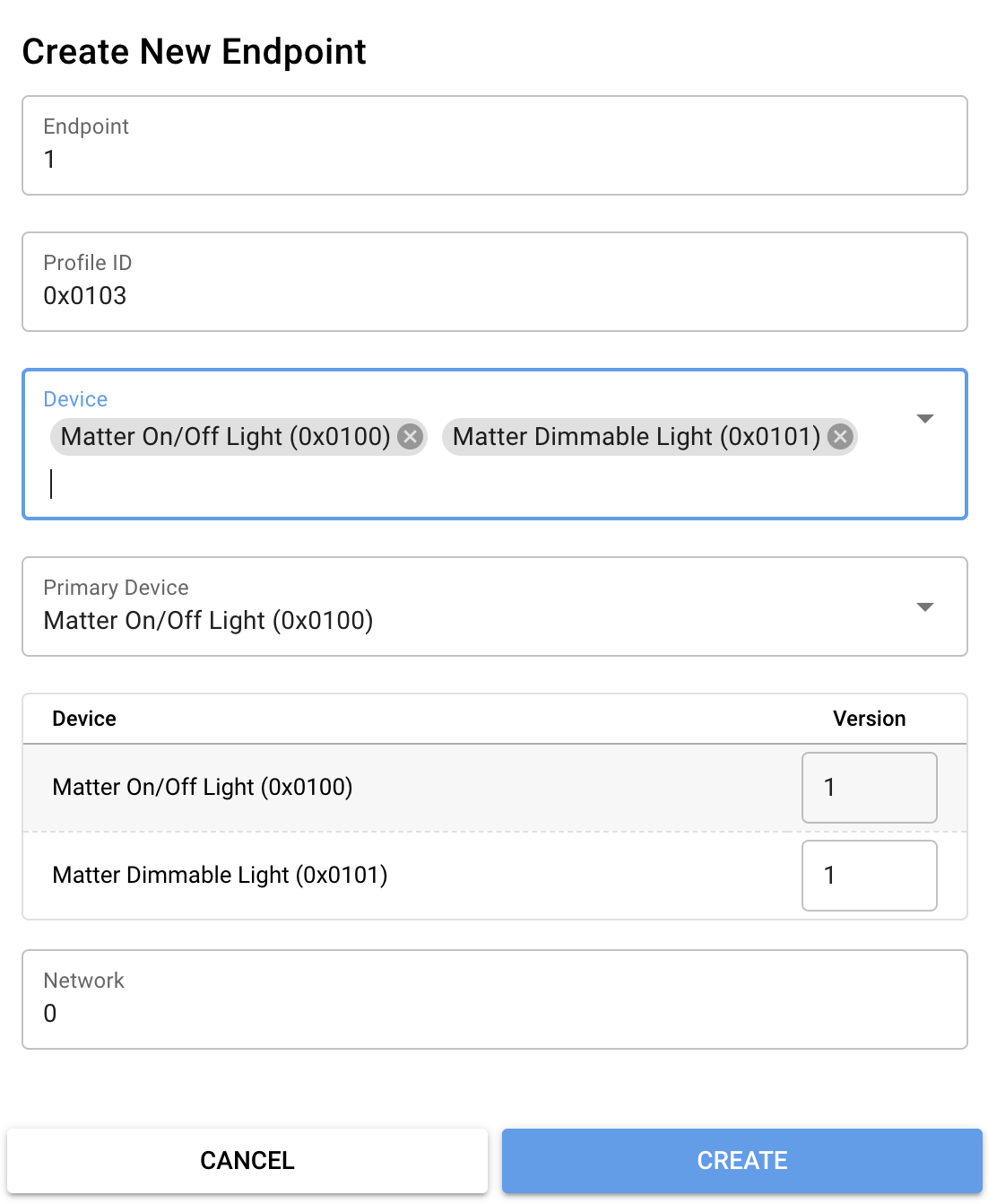 Multiple Device Types Per Endpoint