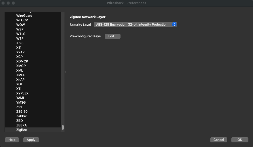 Wireshark Menu