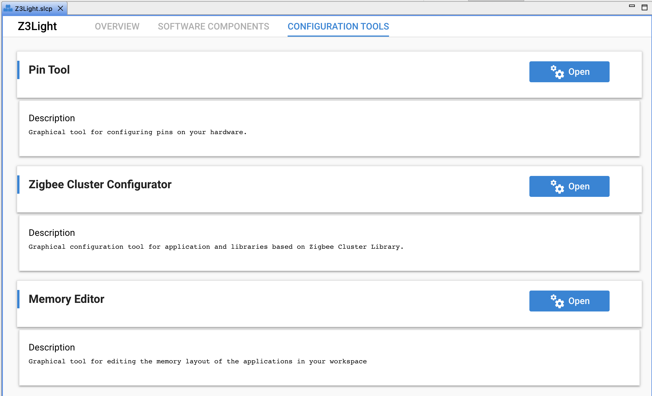 Project Explorer view