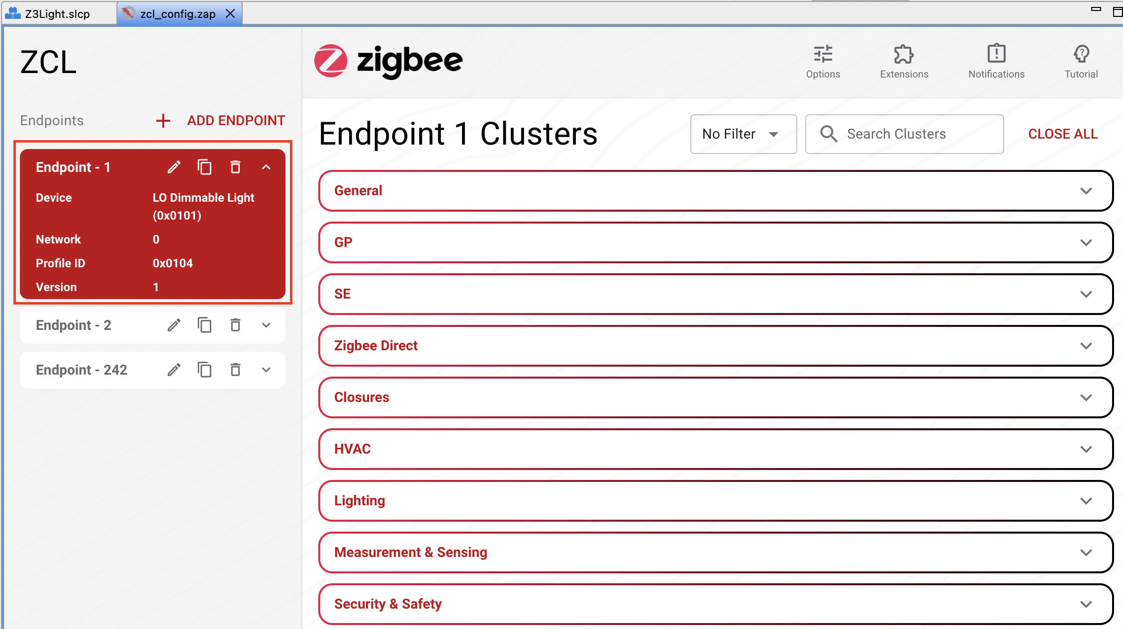 Select endpoint