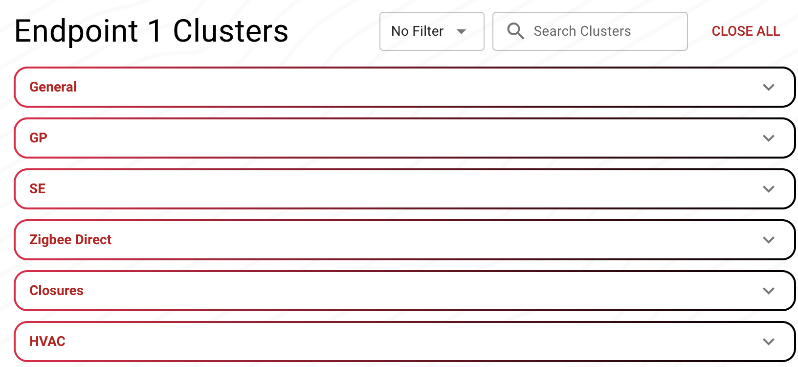 Cluster configuration