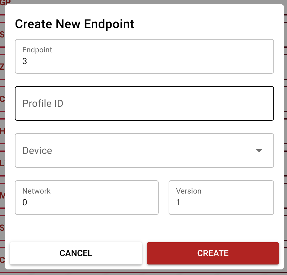 Select device type