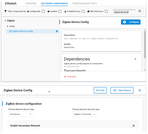 Zigbee Device Config
