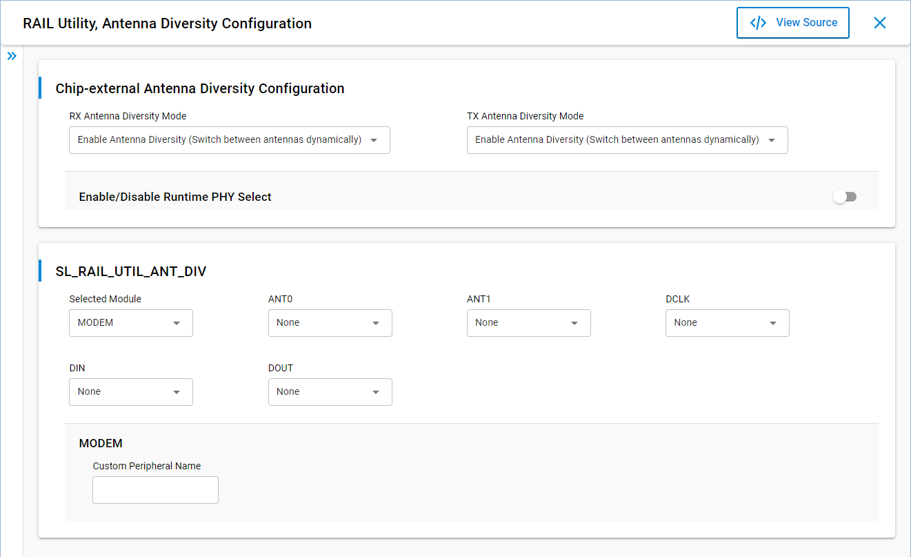RAIL Utility, Antenna Diversity Configuration